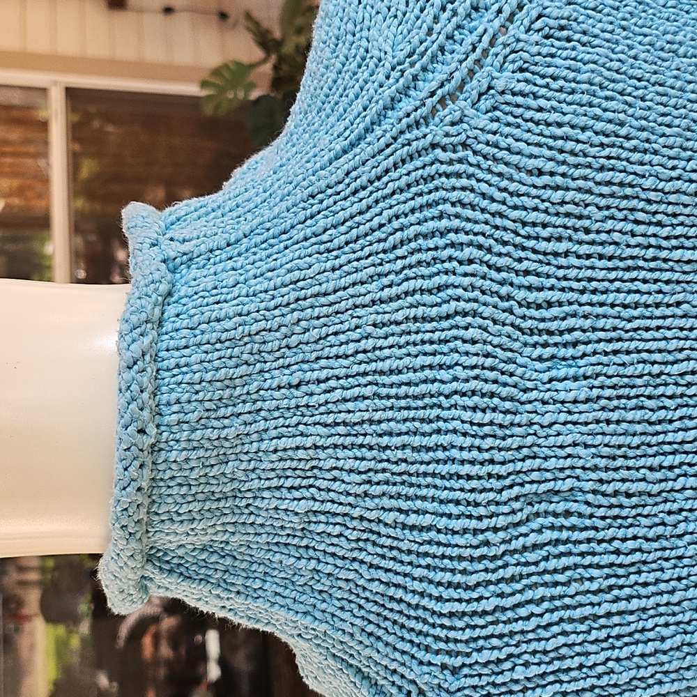 L.L. Bean Blue Turtleneck Sweater - Picture 7 of 10